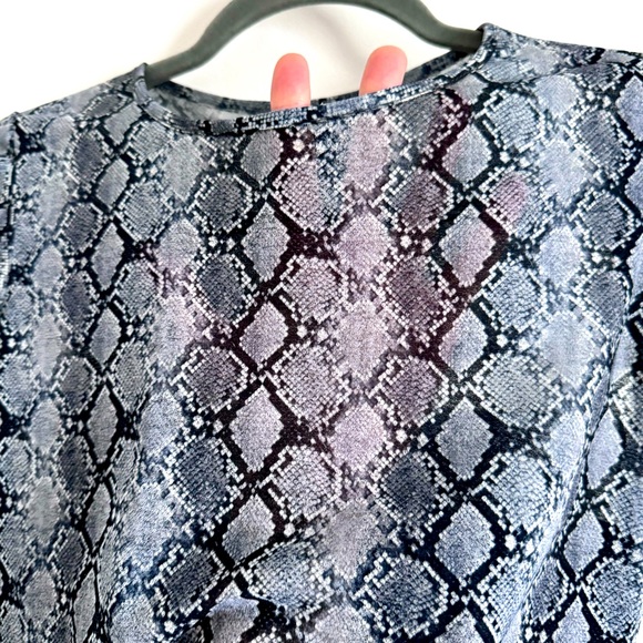 Vintage Semi-sheer Snakeprint (Python) Matching Set - Picture 5 of 8